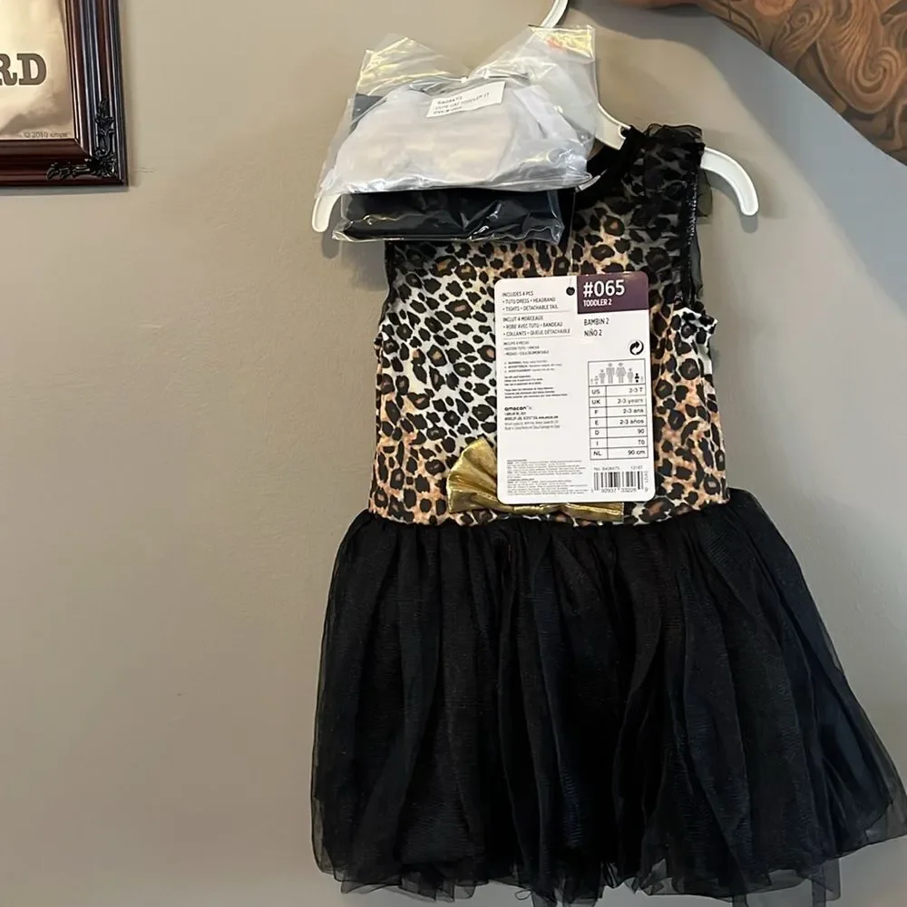 Leopard Print Cat Costume for Kids